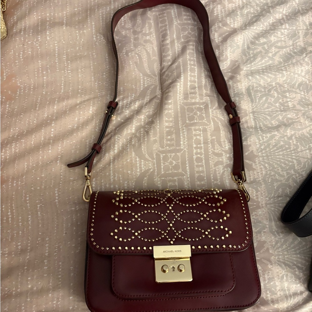 Michael Kors Burgundy Crossbody Bag